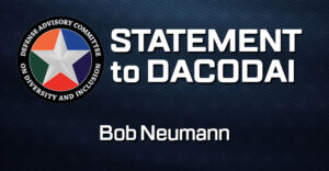 Statement to DACODAI – Bob Neumann