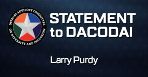 Statement to DACODAI – Larry Purdy