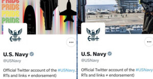 Navy takes down LGBTQ+ Pride post on Instagram and Twitter, removes rainbow banner